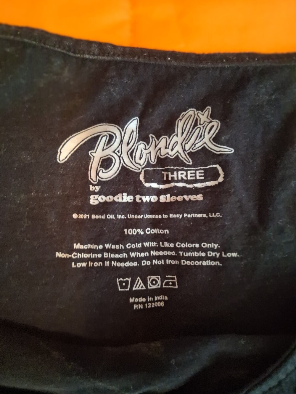 Blondie Retro Y2K T- Shirt Plus 1X Tie Front Cotton by Goodie Two Shoes Light - Picture 3 of 4